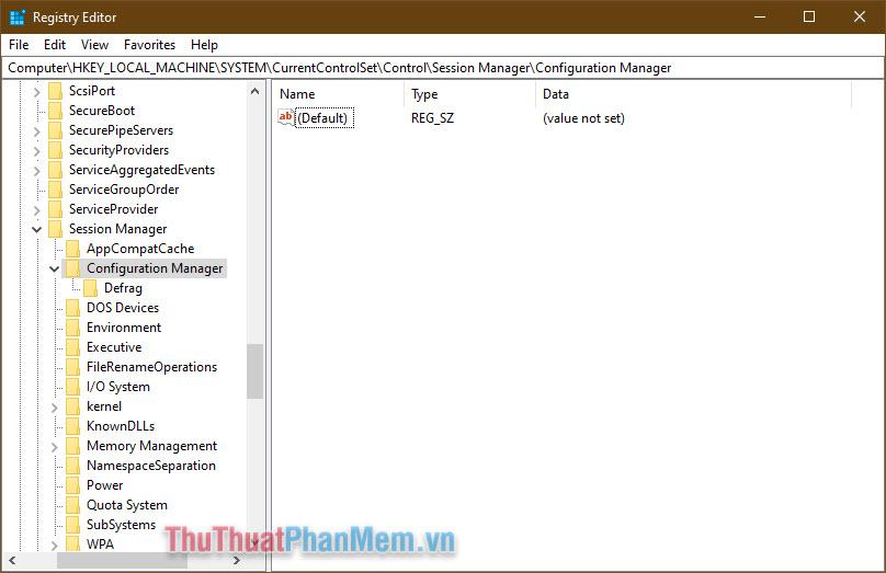 Truy cập Configuration Manager