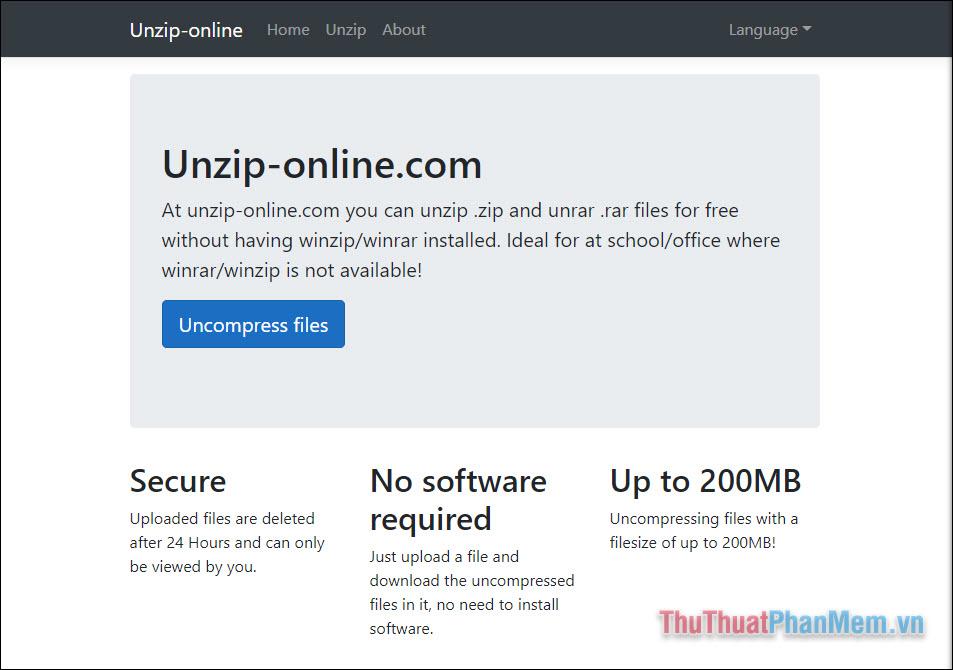 Unzip-Online
