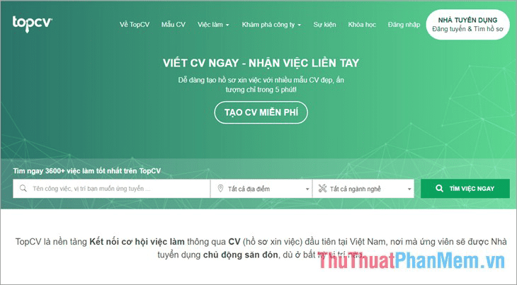 Website Topcv.vn