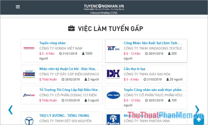 Website Tuyencongnhan.vn