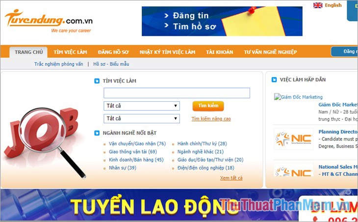 Website Tuyendung.com.vn