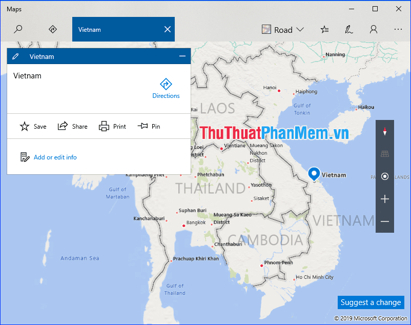 Xem bản đồ Việt Nam kể cả khi không có Internet