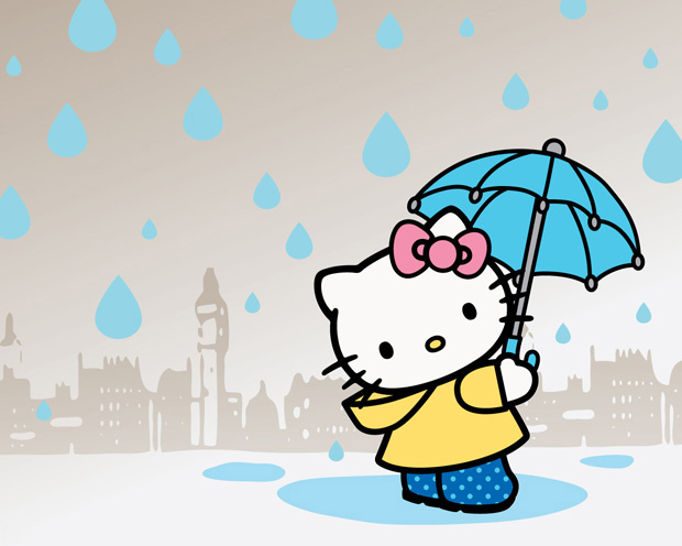 Ảnh đại diện kitty dưới mưa