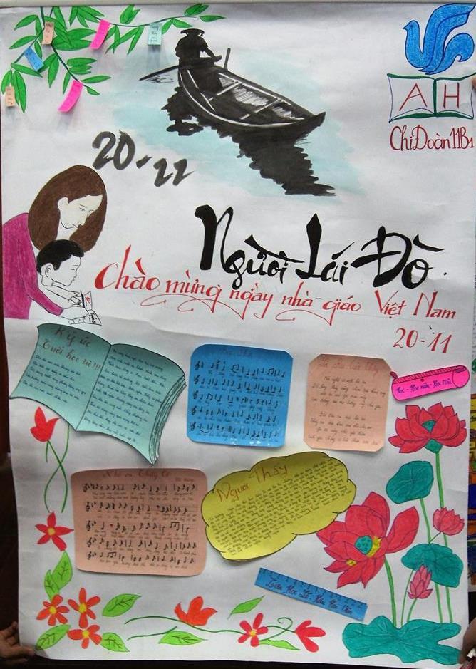 Báo tường mừng ngày nhà giáo Việt Nam đẹp