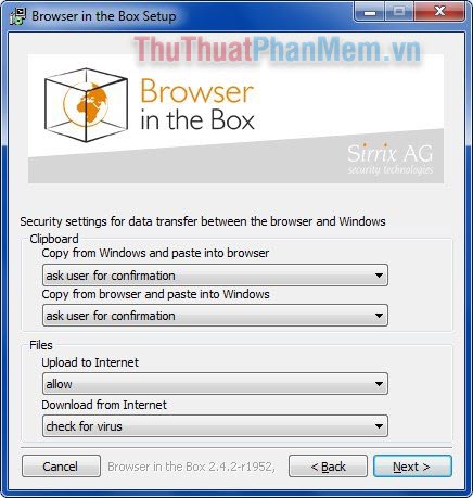 Browser in the Box