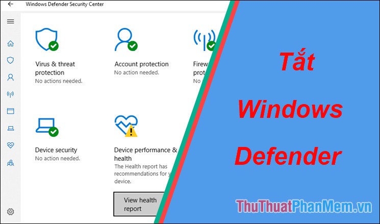 Cách tắt windows defender trên windows 10