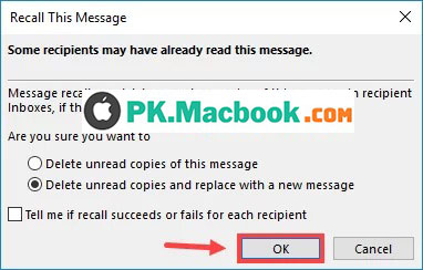cách thu hồi thư đã gửi, Recall mail trong Outlook