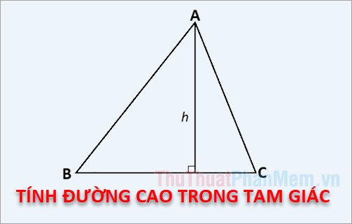 Cách tính đường cao trong tam giác