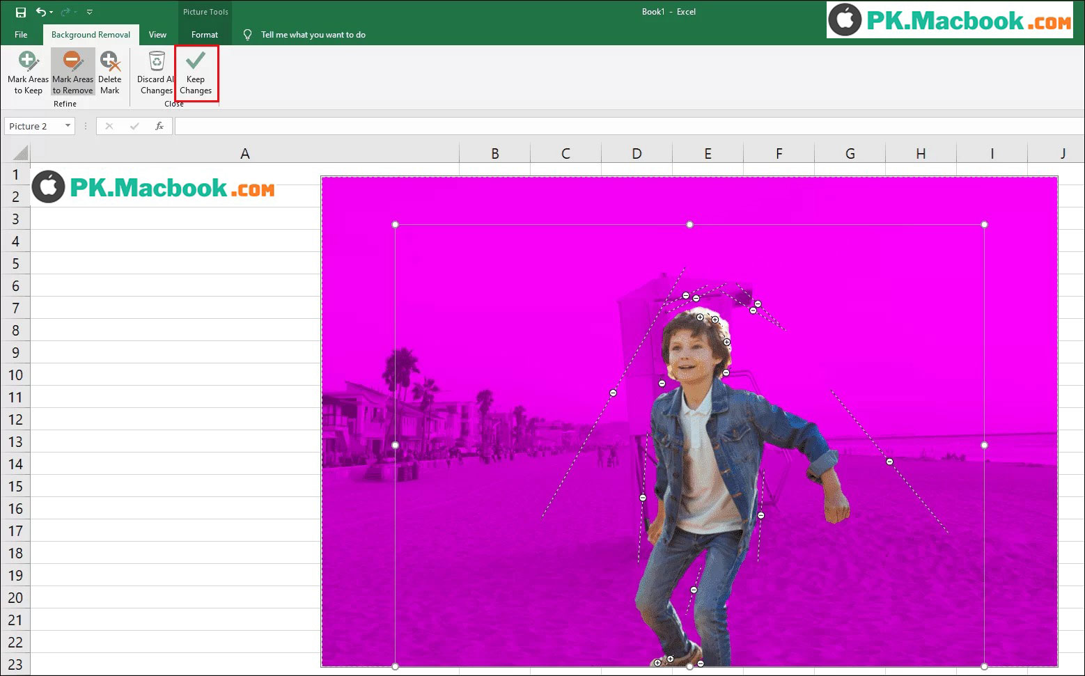 cách xoá nền background hình ảnh bằng Excel 