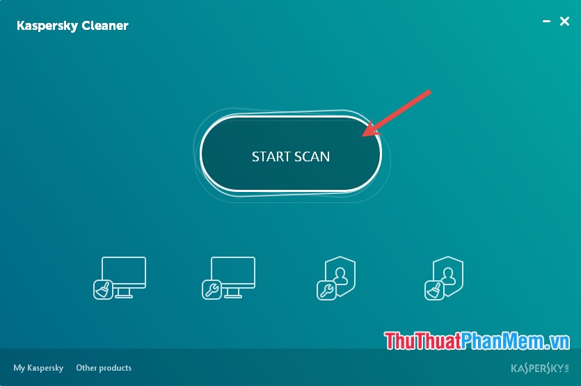 Chọn Start Scan để chương trình bắt đầu quét nhanh máy tính