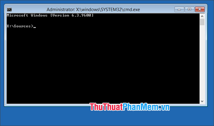 Cửa sổ Command Prompt sẽ hiện lên và bạn có thể thực hiện các lệnh CMD trên đó