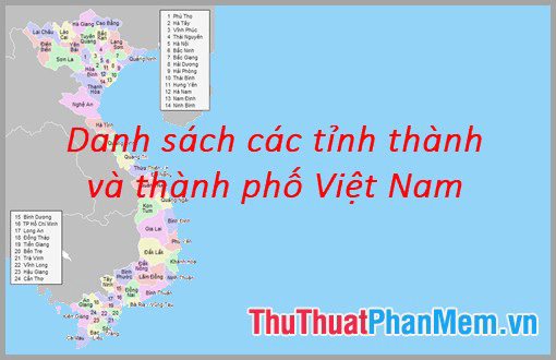 Danh sách các tỉnh thành và thành phố Việt Nam