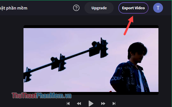 Để xuất video nhấn nút Export Video