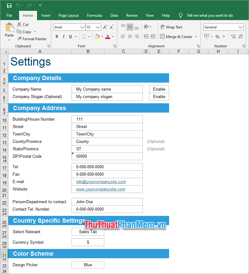 Demo file Excel quản lý hồ sơ 2