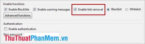 Enable link removal