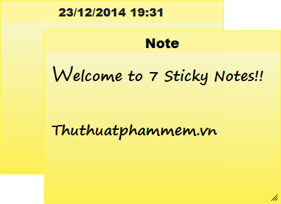 Giao diện 7 Sticky Notes