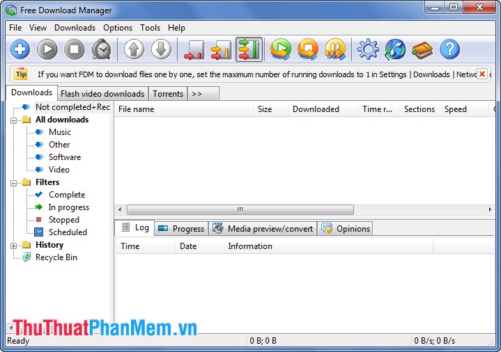 Giao diện Free Download Manager