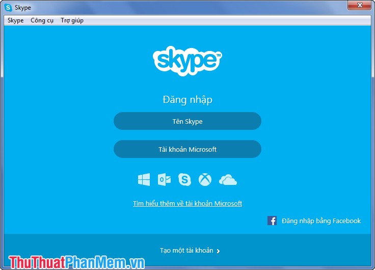 Giao diện Skype