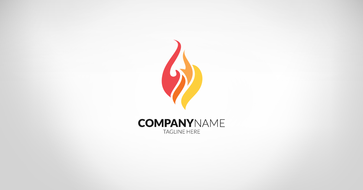 Hình ảnh logo công ty dạng ngọn lửa