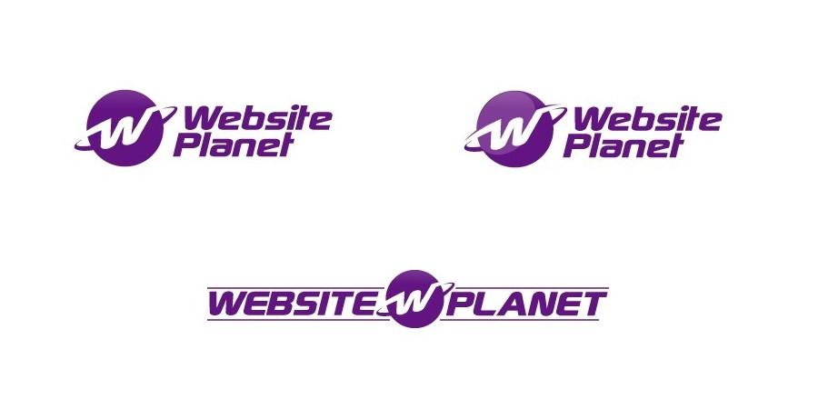 Hình ảnh logo công ty Website Planet tím tím