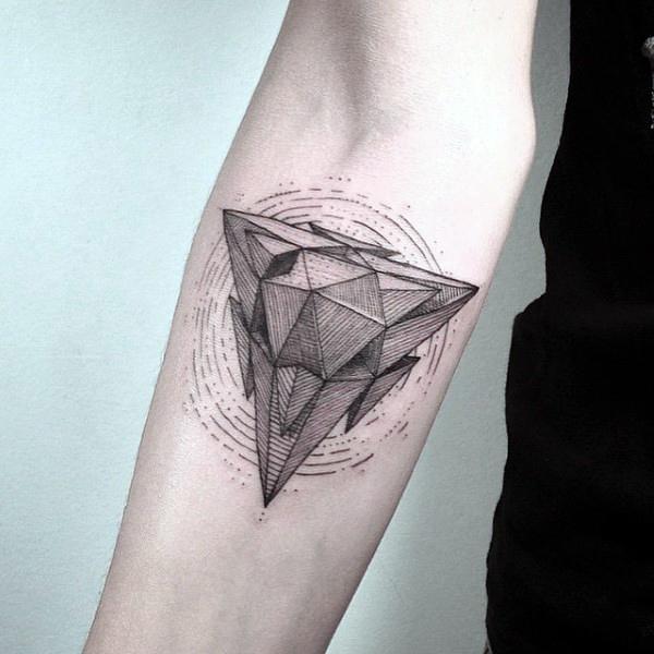 Hình xăm tam giác kim cương