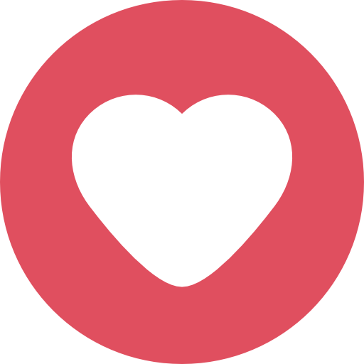 Icon trái tim tròn
