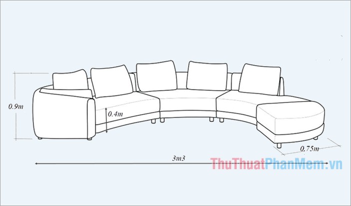Kích thước ghế sofa tròn