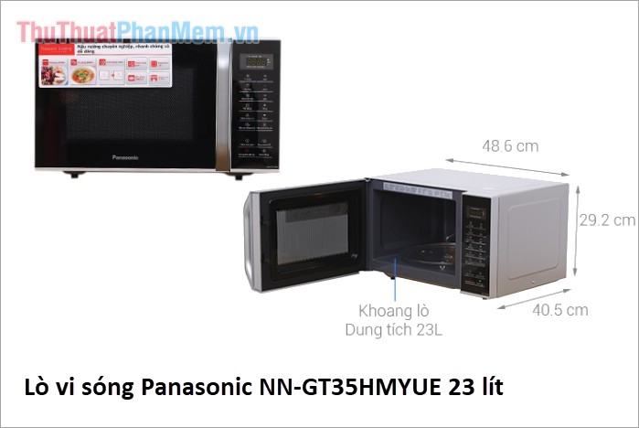 Kích thước lò vi sóng thông dụng của Panasonic