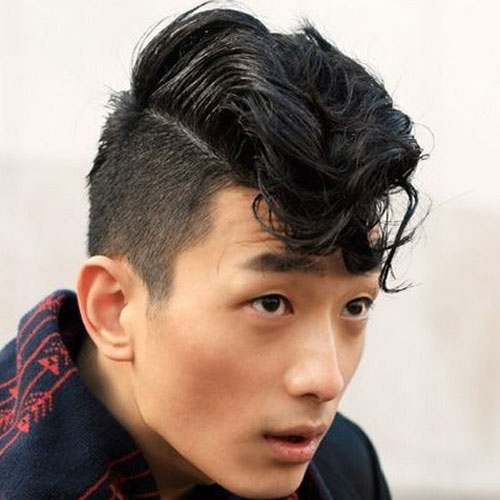 Kiểu tóc nam Hàn Quốc undercut uốn mái