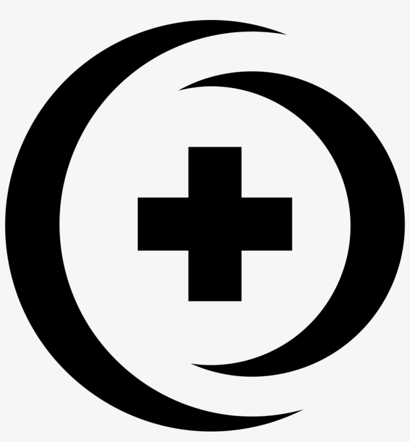 Logo bệnh viện đen trắng đơn giản