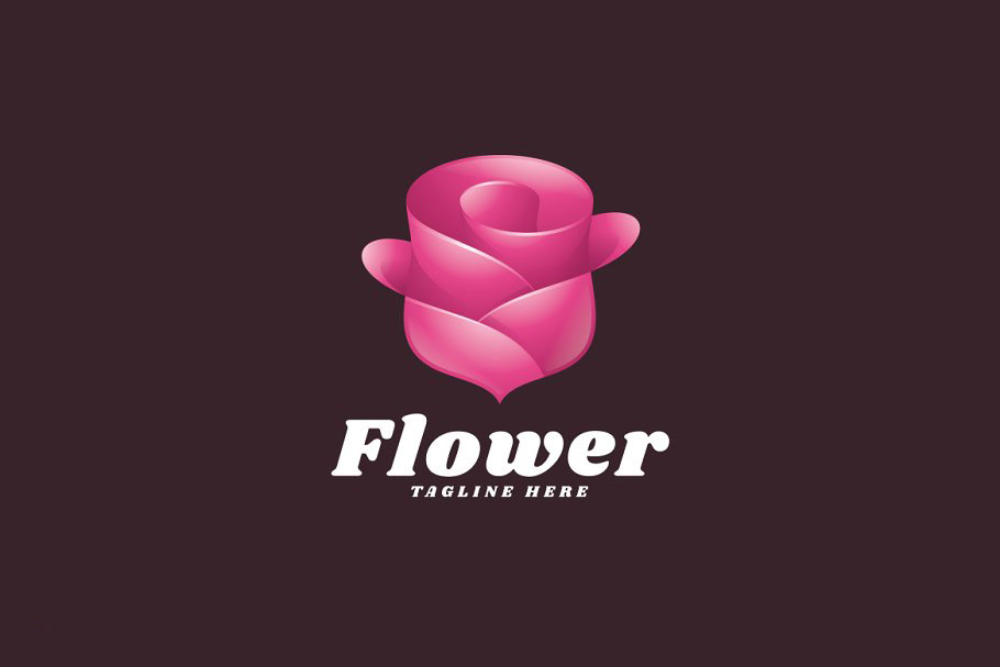 Logo bông hoa hồng