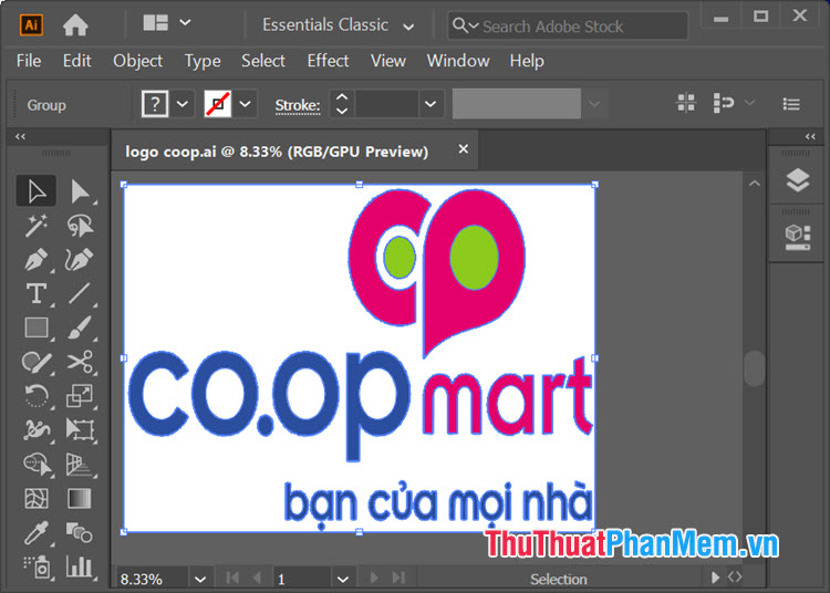 Logo Co.opmart cho Illustrator