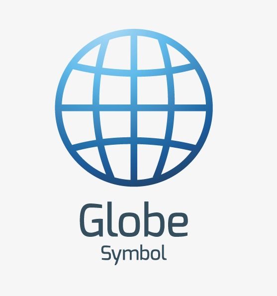 Logo địa cầu gradient