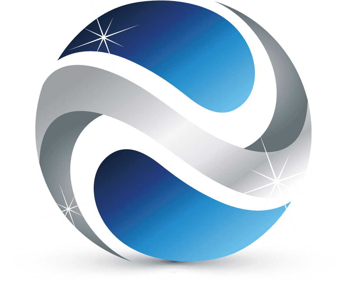 Logo địa cầu lấp lánh