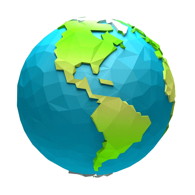 Logo địa cầu pixel