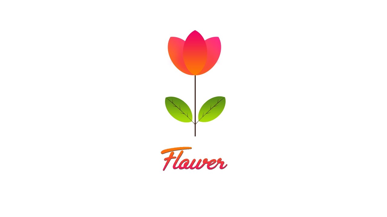 Logo hoa đẹp và đơn giản