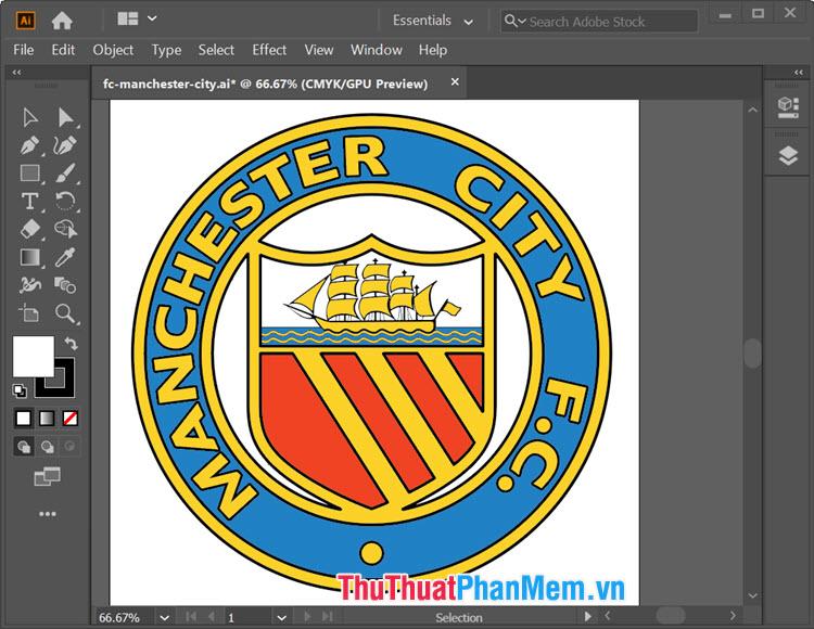 Logo Manchester City cho Illustrator
