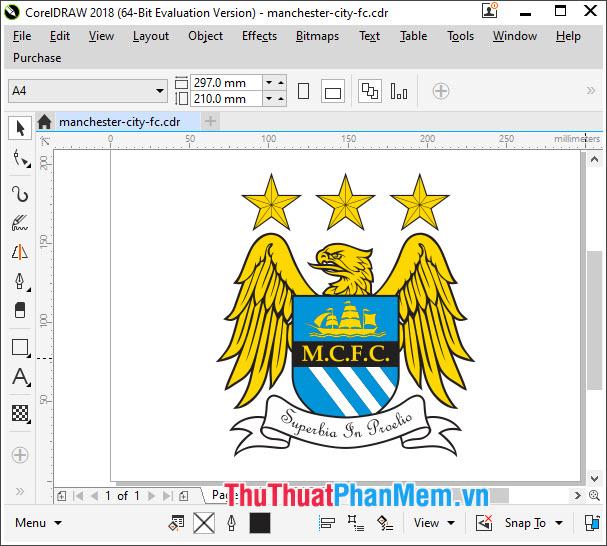 Logo Manchester City vector cho CorelDraw