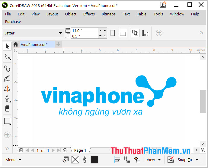 Logo Vinaphone vector cho Corel