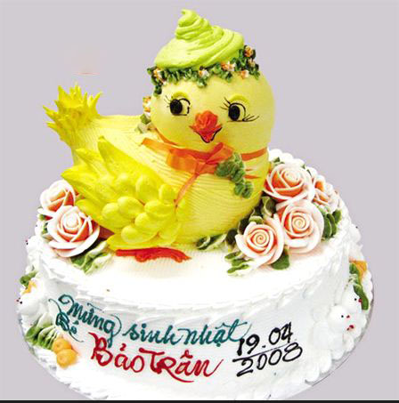 Mẫu bánh sinh nhật hình gà mái