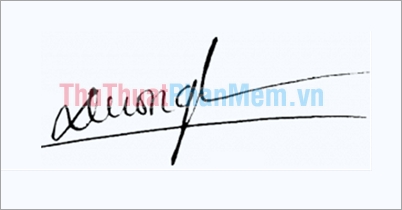 Mẫu chữ ký đơn giản tên Dương