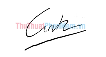 Mẫu chữ ký đơn giản tên Linh