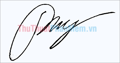 Mẫu chữ ký đơn giản tên My
