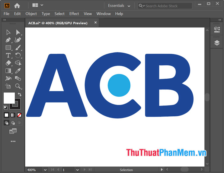 Mẫu logo ngân hàng ACB Illustrator