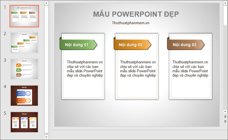 Mẫu PowerPoint thiết kế đẹp và đơn giản nhất