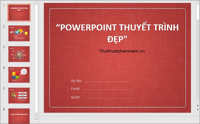 Mẫu PowerPoint thuyết trình đơn giản, đẹp nhất