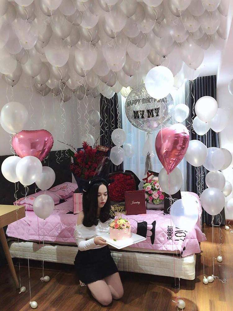 Mẫu trang trí phòng sinh nhật cho bạn gái