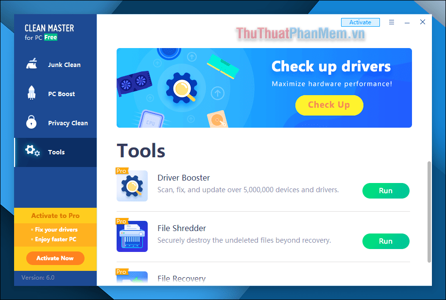 Một số công cụ hỗ trợ khác trong mục Tool