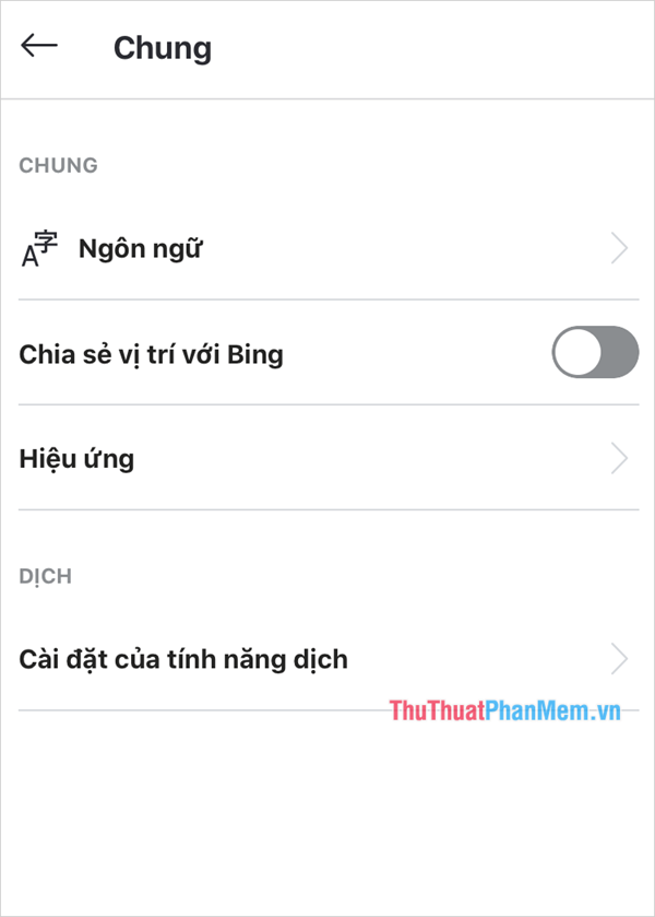 Ngôn ngữ của Skype trên điện thoại của bạn sẽ được đổi thành tiếng Việt