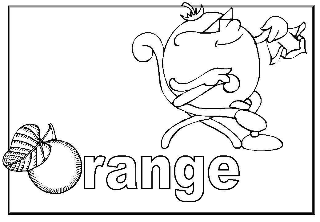 Orange cool coloring